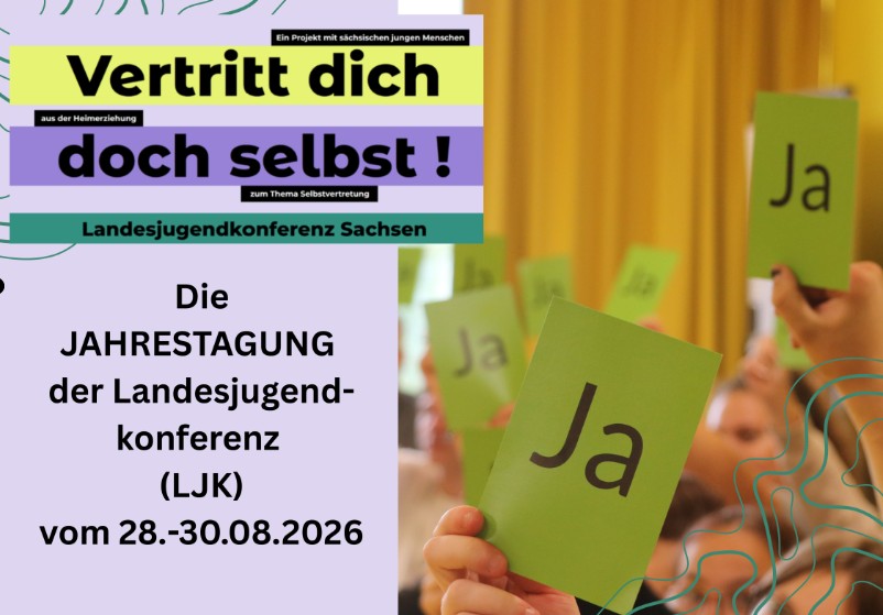 Postkarte mit Werbung für die LJK Jahrestagung 2026